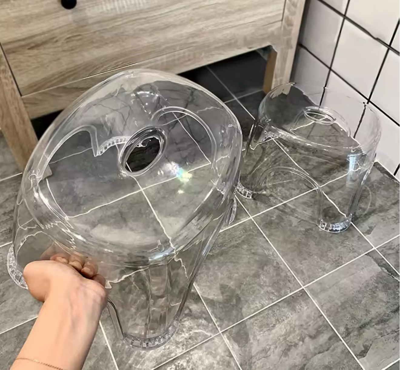 Doorzichtbare Antislip Kruk