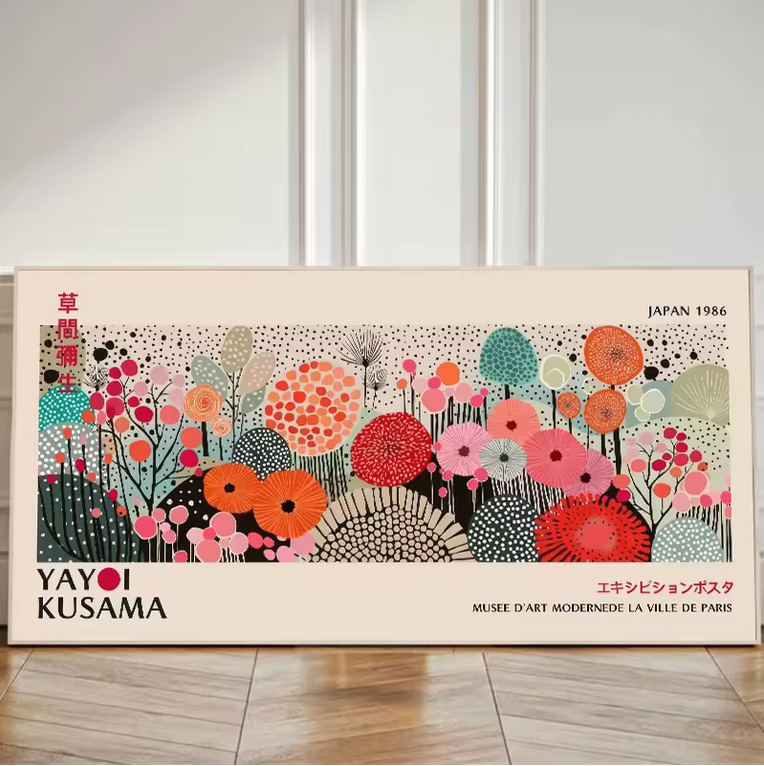 Kleurrijke Yayoi Kusama Poster